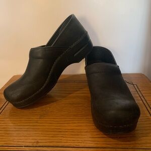 Classic Black Dansko Slip-On Clogs